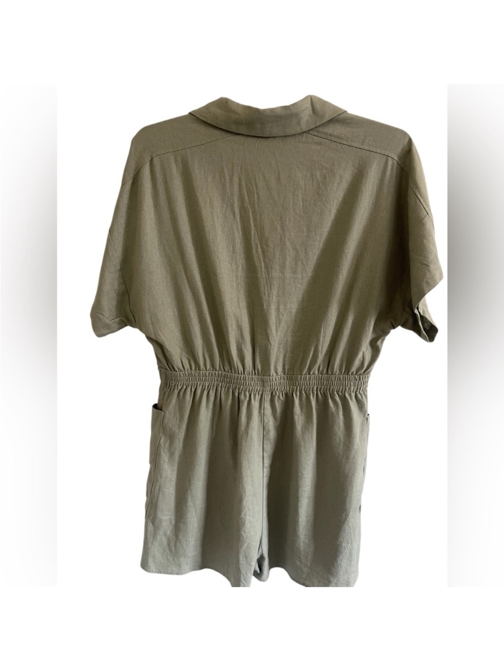 Zara Women's Romper Olive Linen
Blend Size Large - Picture 3 of 8